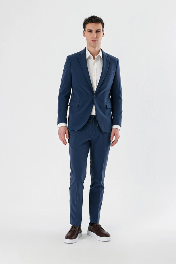 IMZA Men's Mono Lapel Slim Fit Stretch Suit – 1001240164
