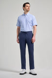 Indigo Blue Cotton Comfort Fit Jogger Pants with Side Pockets (Model 1003250110)