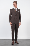 IMZA Men's Double-Breasted Slim Fit Classic Suit – 1001260900