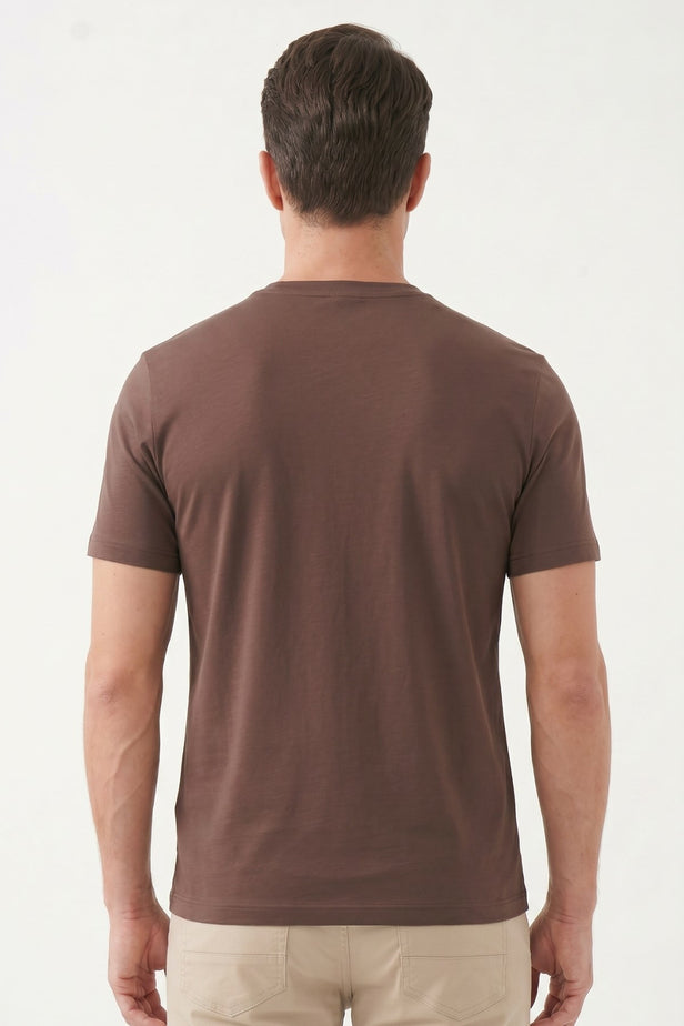 IMZA Men's Crew Neck Knitted Standard Fit Stretch T-Shirt – 1011260267