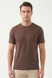 IMZA Men's Crew Neck Knitted Standard Fit Stretch T-Shirt – 1011260267