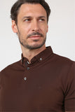 Short Sleeve Italian Collar Pocketless Standard Fit T-Shirt 1011260150