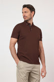 Short Sleeve Italian Collar Pocketless Standard Fit T-Shirt 1011260150