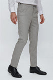 Linen-Blend Side Pocket Elastic Waist Comfort Fit Classic Pants 1003230150