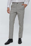 Linen-Blend Side Pocket Elastic Waist Comfort Fit Classic Pants 1003230150