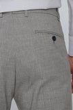 Linen-Blend Side Pocket Elastic Waist Comfort Fit Classic Pants 1003230150