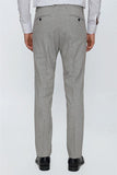 Linen-Blend Side Pocket Elastic Waist Comfort Fit Classic Pants 1003230150