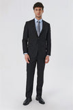 Black Peak Lapel Lined 6 Drop Comfort Fit Classic Suit 1001230153