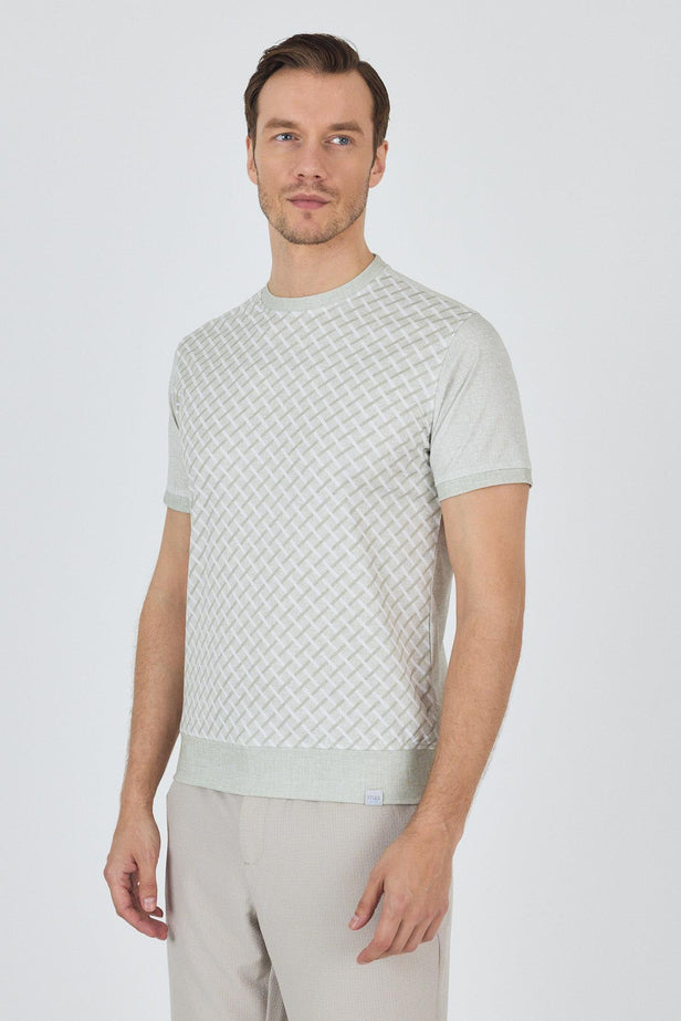 IMZA Men's Printed Interlock Slim Fit T-Shirt – 1011250124