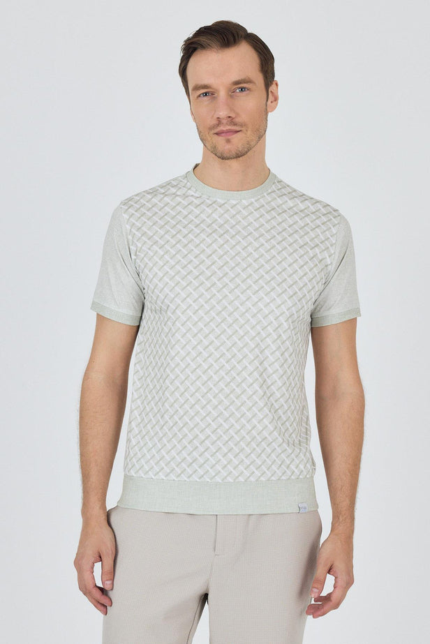 IMZA Men's Printed Interlock Slim Fit T-Shirt – 1011250124