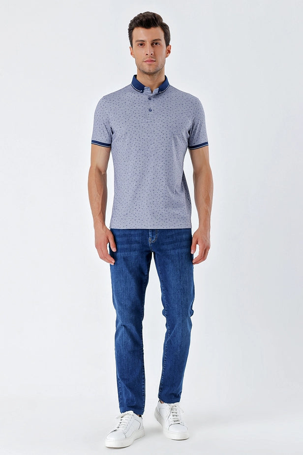 IMZA Men's Printed Mercerized Slim Fit Casual T-Shirt – 1011230174