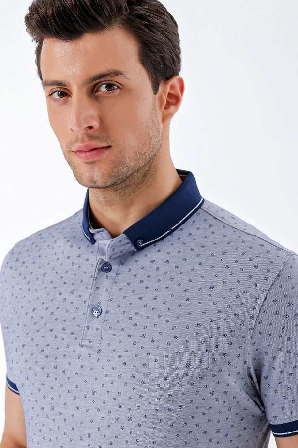 IMZA Men's Printed Mercerized Slim Fit Casual T-Shirt – 1011230174
