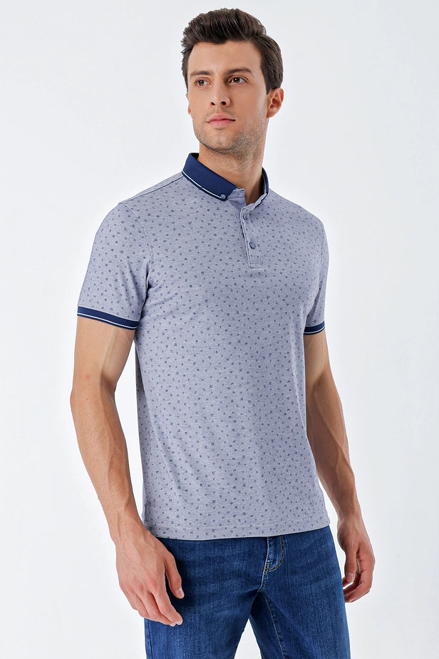 IMZA Men's Printed Mercerized Slim Fit Casual T-Shirt – 1011230174