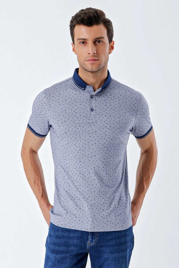 IMZA Men's Printed Mercerized Slim Fit Casual T-Shirt – 1011230174