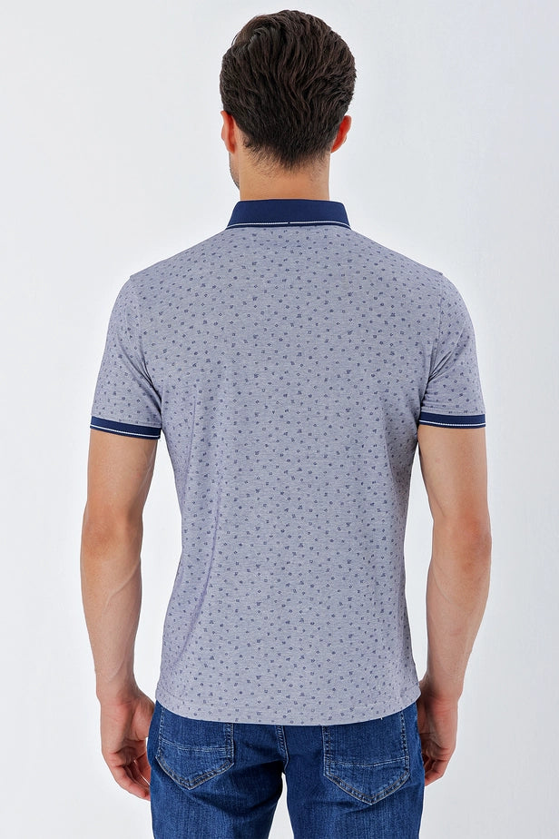 IMZA Men's Printed Mercerized Slim Fit Casual T-Shirt – 1011230174