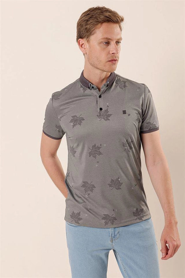IMZA Men's Printed Knitted Slim Fit Casual T-Shirt – 1011230173