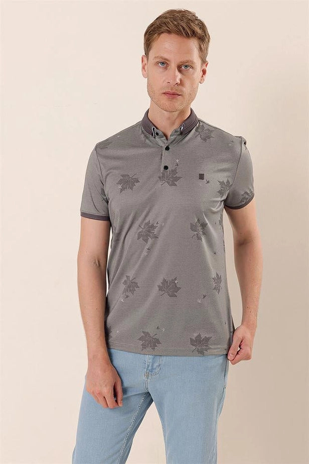 IMZA Men's Printed Knitted Slim Fit Casual T-Shirt – 1011230173