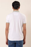 Beige Short Sleeve Mercerized Slim Fit T-Shirt 1011230155