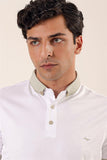 Beige Short Sleeve Mercerized Slim Fit T-Shirt 1011230155