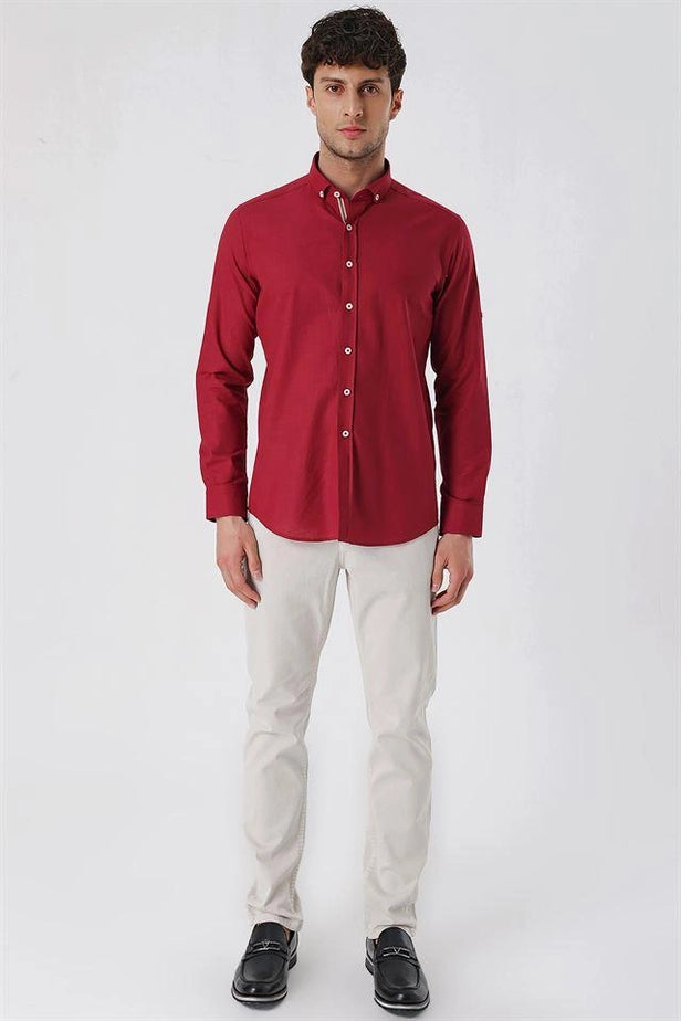 IMZA Men's 100% Cotton Slim Fit Casual Shirt – 1004230179