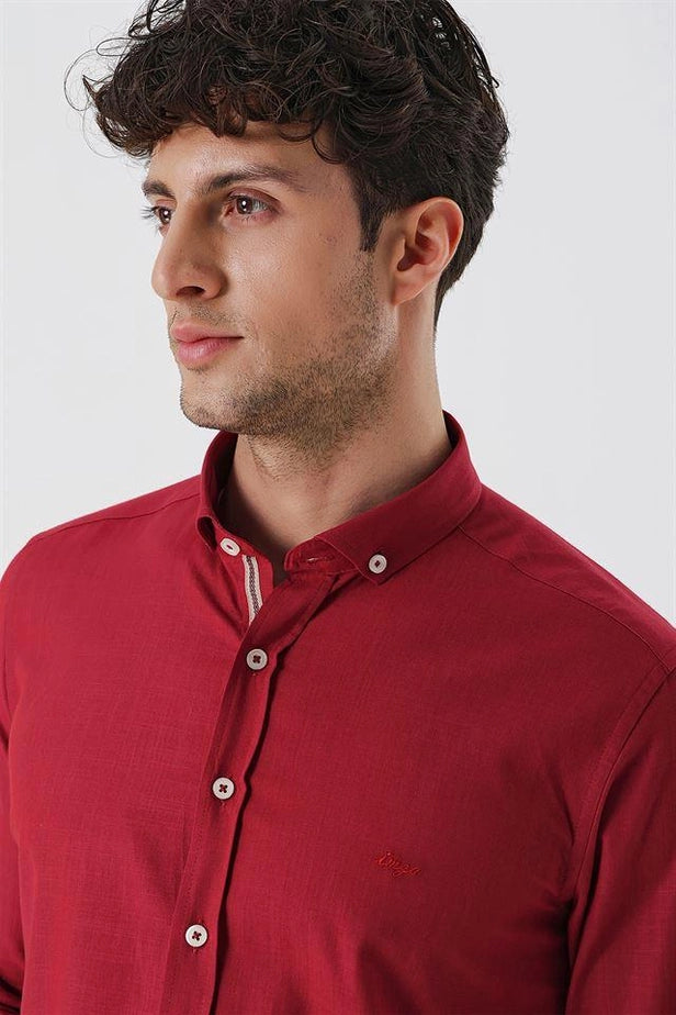 IMZA Men's 100% Cotton Slim Fit Casual Shirt – 1004230179