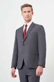 IMZA Men's Self-Patterned Comfort Fit Classic Suit – 1001245169
