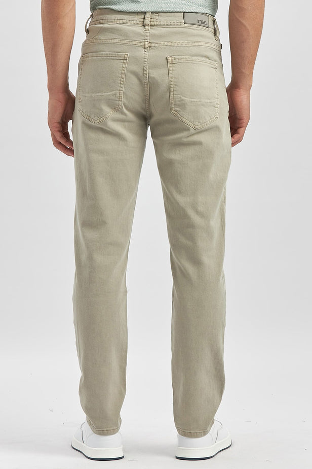 Cotton Five Pocket Casual Slim Fit Trousers 1003240319
