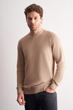 Half Turtleneck Long Sleeve Pocketless Comfort Fit Cotton Knitwear 1012255203