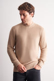Half Turtleneck Long Sleeve Pocketless Comfort Fit Cotton Knitwear 1012255203