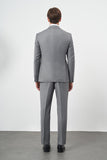 Solid Gabardine Notch Lapel 6 Drop Comfort Fit Classic Suit 1001245171