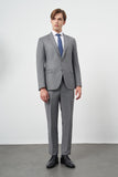 Solid Gabardine Notch Lapel 6 Drop Comfort Fit Classic Suit 1001245171