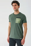 Short Sleeve Printed Crew Neck Slim Fit Cotton T-Shirt 1011240169