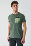 Short Sleeve Printed Crew Neck Slim Fit Cotton T-Shirt 1011240169