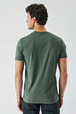 Short Sleeve Printed Crew Neck Slim Fit Cotton T-Shirt 1011240169