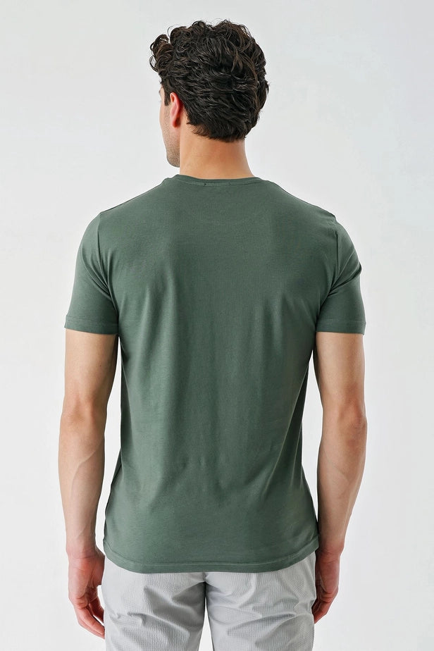IMZA Men's Printed 100% Cotton Slim Fit Casual T-Shirt – 1011240165