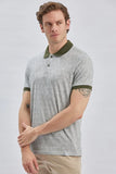 IMZA Men's Printed Piqué Slim Fit Casual Polo T-Shirt – 1011240158