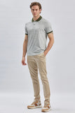 IMZA Men's Printed Piqué Slim Fit Casual Polo T-Shirt – 1011240158
