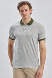 IMZA Men's Printed Piqué Slim Fit Casual Polo T-Shirt – 1011240158