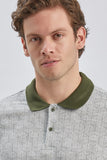 IMZA Men's Printed Piqué Slim Fit Casual Polo T-Shirt – 1011240158
