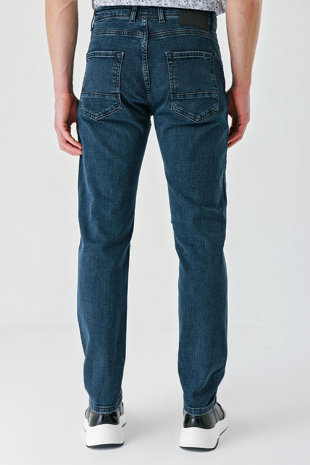 Gabardine Cotton 5 Pocket Slim Fit Casual Denim Pants 1023240150