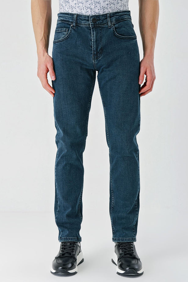 Gabardine Cotton 5 Pocket Slim Fit Casual Denim Pants 1023240150
