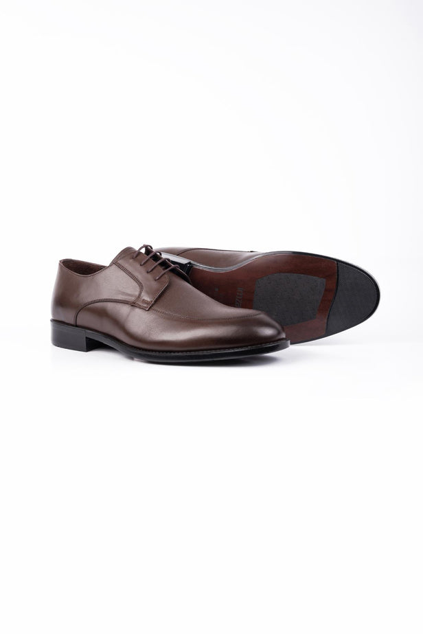 Brown 100% Leather Analin Slip-On Classic Shoes 1033245169