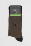 Brown Bamboo Patterned Ankle Socks 1060245241