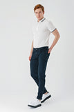 Gabardine Cotton 5 Pocket Slim Fit Casual Denim Pants 1023240150