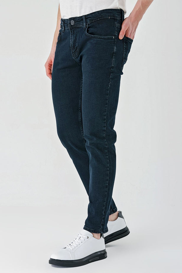 Gabardine Cotton 5 Pocket Slim Fit Casual Denim Pants 1023240150