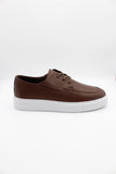 Dark Brown 100% Leather Lace-Up EVA Sole Casual Shoes 1033240158