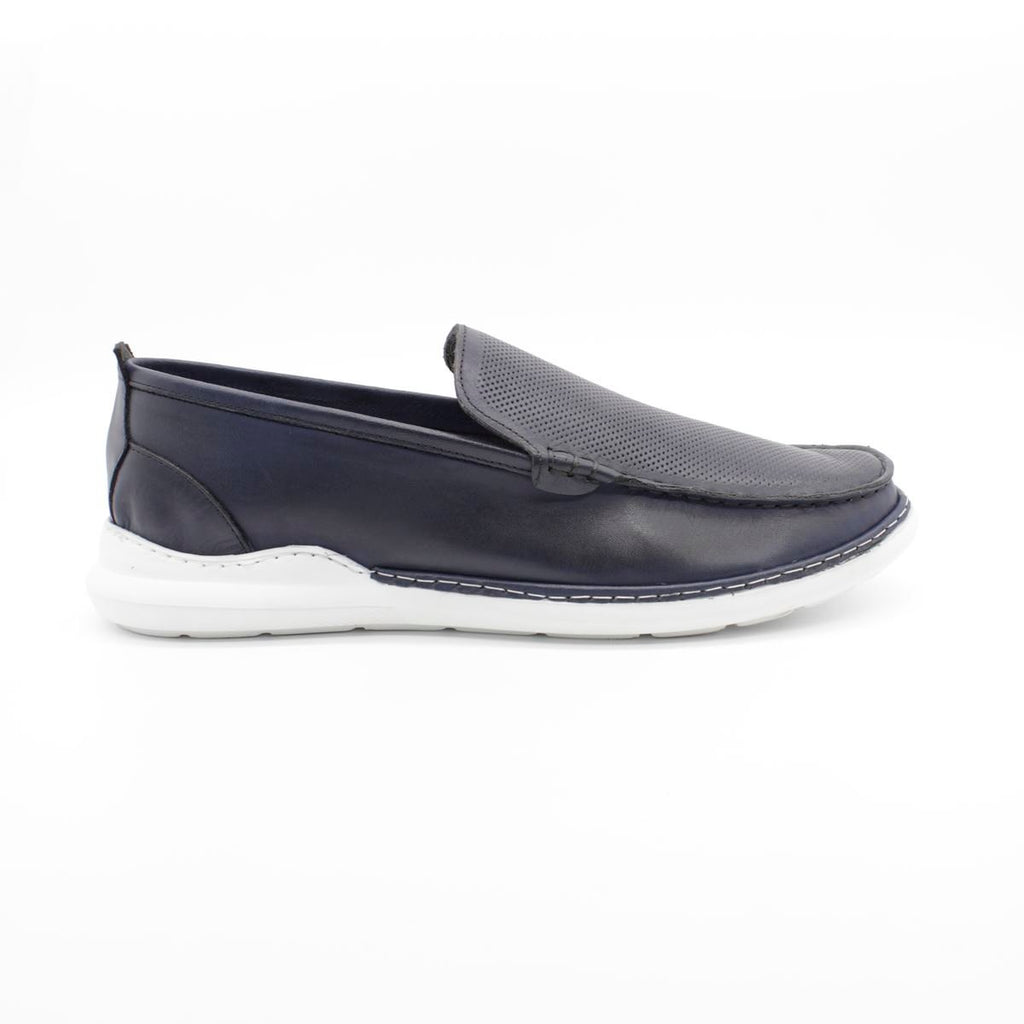 100% Genuine Leather Aniline Laceless Casual Shoes with EVA Sole (Model 1033250170)