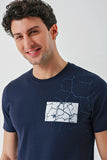 IMZA Men's Printed 100% Cotton Slim Fit Casual T-Shirt – 1011240180