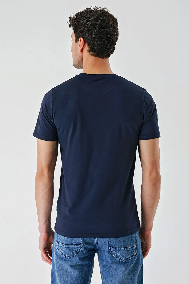 IMZA Men's Printed 100% Cotton Slim Fit Casual T-Shirt – 1011240180