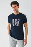 IMZA Men's Printed 100% Cotton Slim Fit Casual T-Shirt – 1011240165